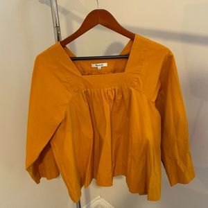 Madewell Blouse-Deep Yellow/Gold